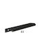 Hidden Kitchen Drawer Handle Aluminum Black 160mm