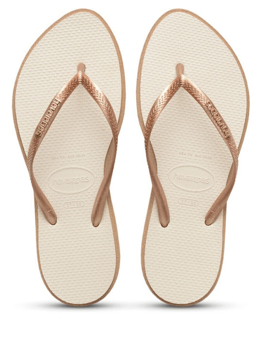 Havaianas Slim Point Flip Flops Bronze