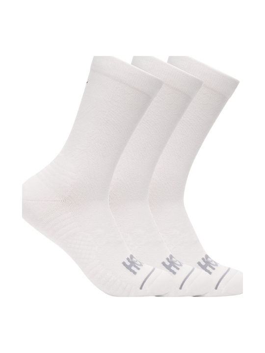 HOKA Running Socks White 3 Pairs