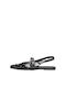 Pointy Slingback Ballerinas Aura5 With strap Black