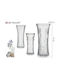 Gift Decor Декоративна ваза Стъкло Прозрачен 9.5x20см 1бр (Различни дизайни)