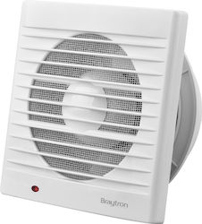 Braytron Wall-mounted Ventilator Bathroom 100mm White