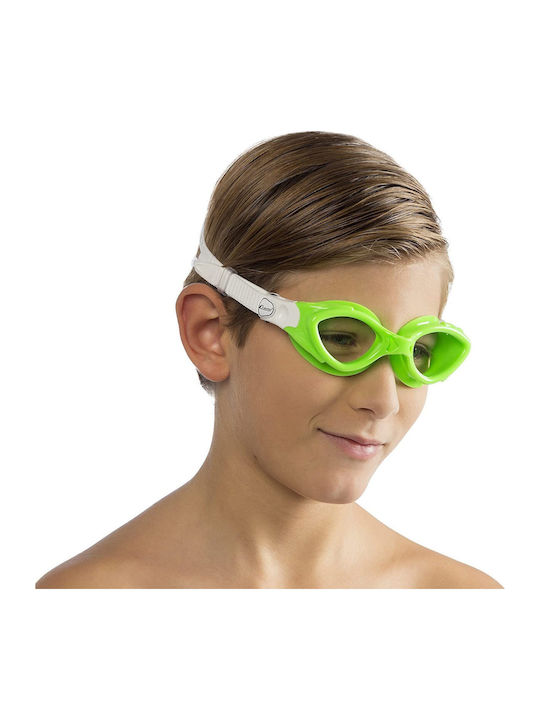 CressiSub Crab Swimming Goggles Kids with Anti-fog Lenses Green