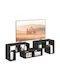 Black TV Stand L180xD30.5xH44cm
