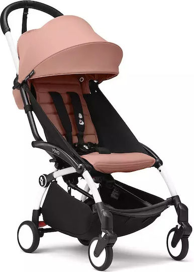 Stokke YOYO³ Baby Stroller Suitable from 6+ Months Frame Colour White / pack Ginger 6.2kg