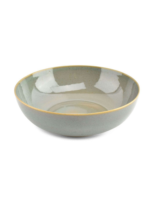 Salt & Pepper Solo Solo Servierschüssel Rund Keramik Grün mit Durchmesser 30.5cm