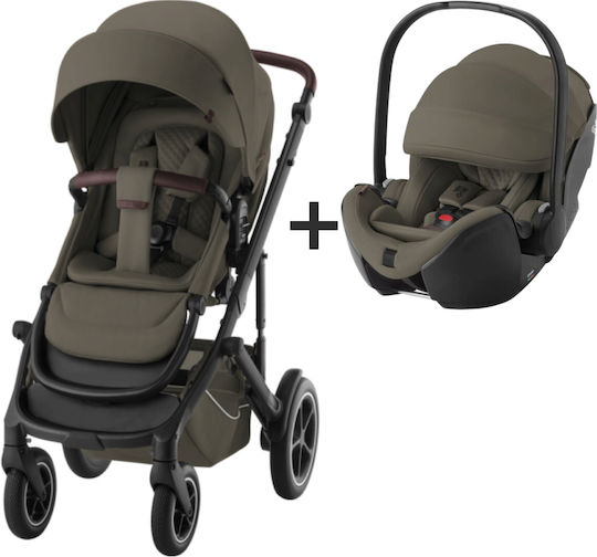 Britax Romer Smile 5z Ρυθμιζόμενο Καρότσι 2 σε 1 Kατάλληλο για Nεογέννητο Urban Olive