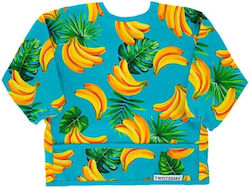 Twistshake Coverall Plastic with Hoop & Loop Fastener, Pocket & Sleeves Banana