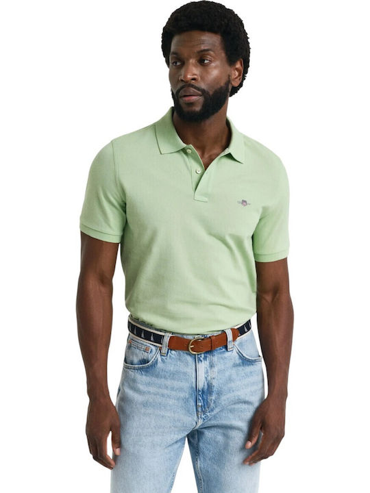 Gant Polo Kurzarmbluse Light Green