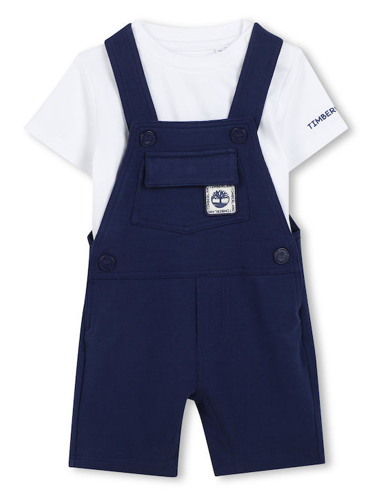 Kids Clothing Set with Dungarees Summer 2 Pieces Blue