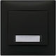 Black Illuminated Label Button Domus 30133