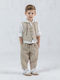Kids' Set with Pants Summer 4pcs Beige