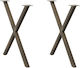 vidaXL Металик Крак На Мебел 2 Бройки Подходящ ...