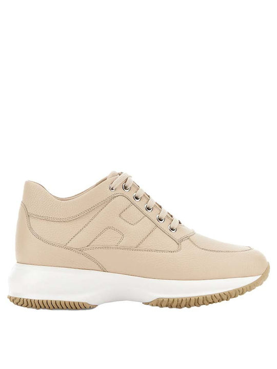 Hogan Interactive Chunky Sneakers Beige