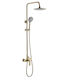 Inter Ceramic Trento Icf 6237 Shower System Brush Gold 5 Functions Steel Matte Gold