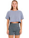 Women's Crop T-shirt Lilacc