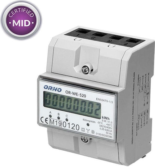 Redled Elektrische Messgeräte Analog Schiene Dreiphasig 28460