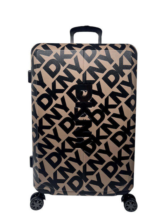 DKNY Großer Reisekoffer Weichschalen Black mit Räder Höhe 78cm