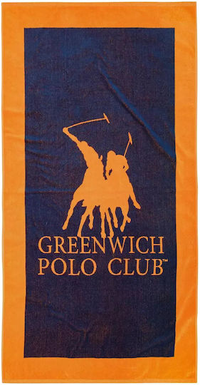 Greenwich Polo Club Beach Towel Cotton Orange 180x90cm.