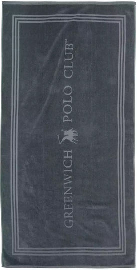 Greenwich Polo Club Beach Towel Cotton Gray 170x90cm.