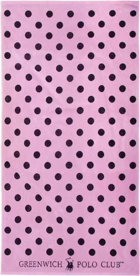 Greenwich Polo Club Beach Towel Cotton Pink 170x90cm.