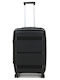 WORLDLINE Mittlerer Reisekoffer Hartschalen Black mit 4 Räder