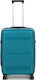 WORLDLINE Mittlerer Reisekoffer Hartschalen Petrol Blue mit 4 Räder
