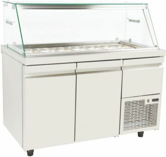 Niki Inox Охлаждаща Витрина с Капацитет 11x1/4 ГН 134x70x129см