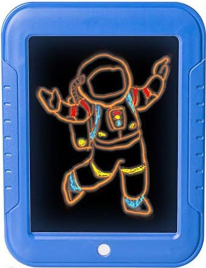 Deluxe Magic Pad Drawing Tablet 8 Light Effects Fluorescent Markers 30 Included Drawings