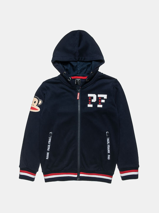 Kids Sweatshirt Cardigan With Pockets Navy Blue