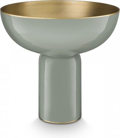 Pip Studio Metall Hoher Tablett Grau 23cm
