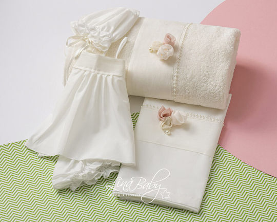Lina Baby Christening Oilcloths White