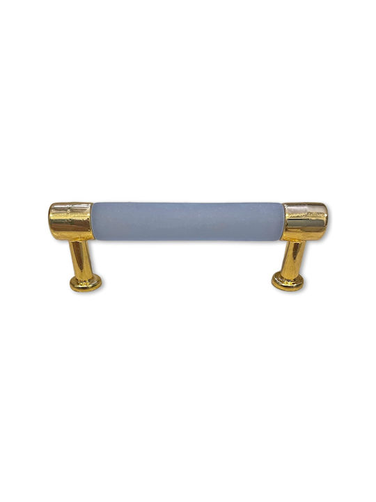 Mital Handle Furniture made of Metallic Light Blue 3448 1pcs