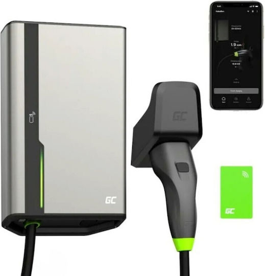 Green Cell Wall Mounted Three-Phase 22kW Charging Station with Built-in Cable Type 2 (EVGC021B2250)