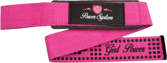 Power System Lifting Straps G Power Pink