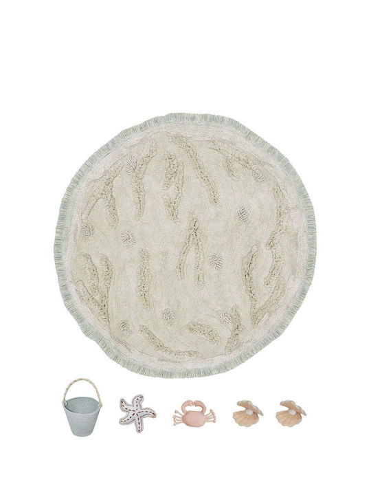 Lorena Canals Covor Pentru Copii Handmade Bej 120x120cm