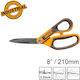 Ingco Scissors 21cm with Stainless Steel Blade 1pcs