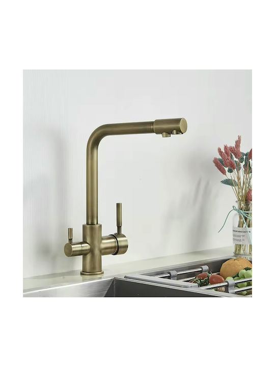 Naron Kitchen Faucet Counter Gold