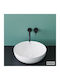 Schock Επικαθήμενος Νιπτήρας Πορσελάνης 39x39cm White Matt