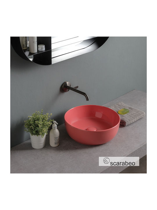 Scarabeo Glam Επικαθήμενος Νιπτήρας Πορσελάνης ...