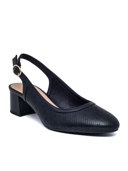 Pumps mit Riemchen Schwarz
