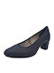 Leder Pumps Blau