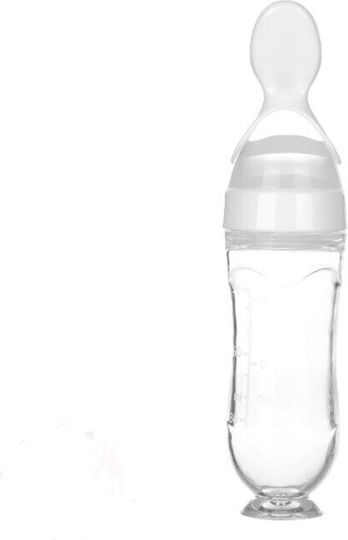 Εκπαιδευτικό Μπιμπερό Πλαστικό Λευκό 90ml