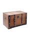 Keskor Wooden Decorative Trunk Brown 50x31.5x31cm