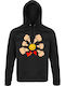 Hoodie Unisex Organic " One Piece Pirate Multiple Punches Fanart " Black