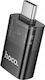 Hoco Μετατροπέας USB-C male σε USB-A male 1τμχ 302499