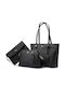 Set Women's Bag Shopper Shoulder Black