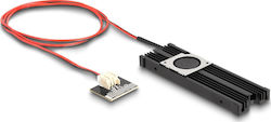 DeLock Heat Sink With Fan For M.2 Ssd 2280 Black Ψύξη Μ.2 SSD Μαύρο