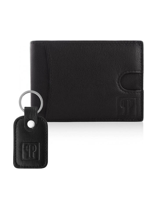 Set Portofel bărbătesc cu RFID Negru