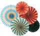 PartyDeco Hanging Ornament for Party 5 Pieces 26 cm